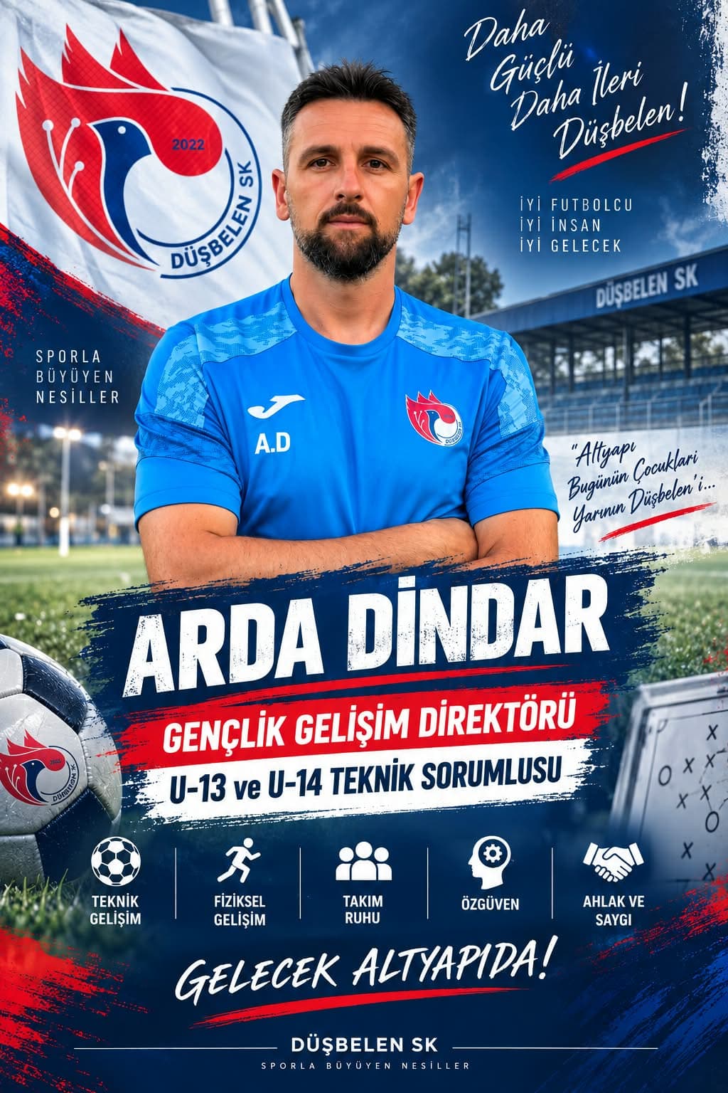 Arda Dindar — Gençlik Gelişim Direktörü / U-13 ve U-14 Teknik Sorumlusu